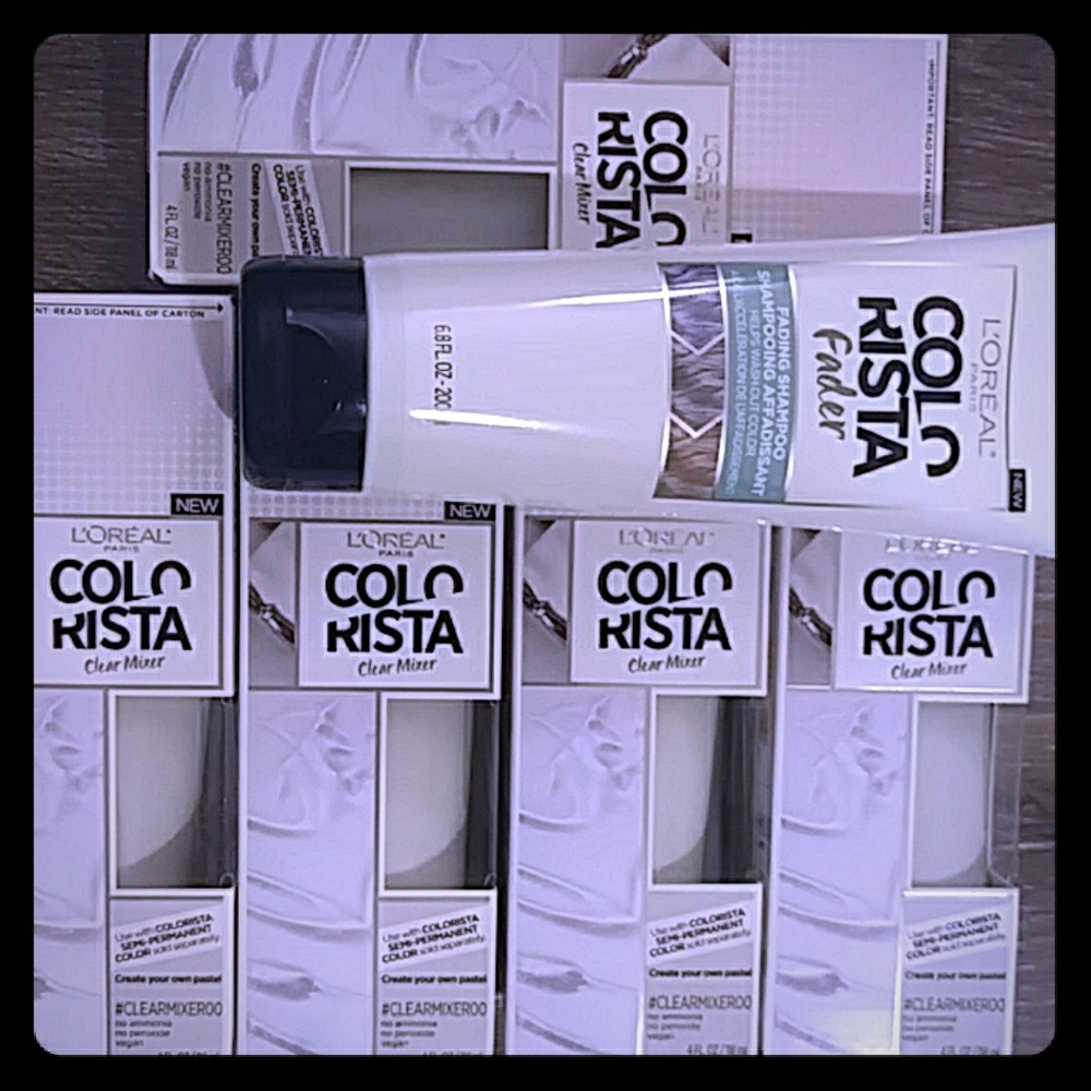 5 colorista clear mixers 1 colorista fader shampoo